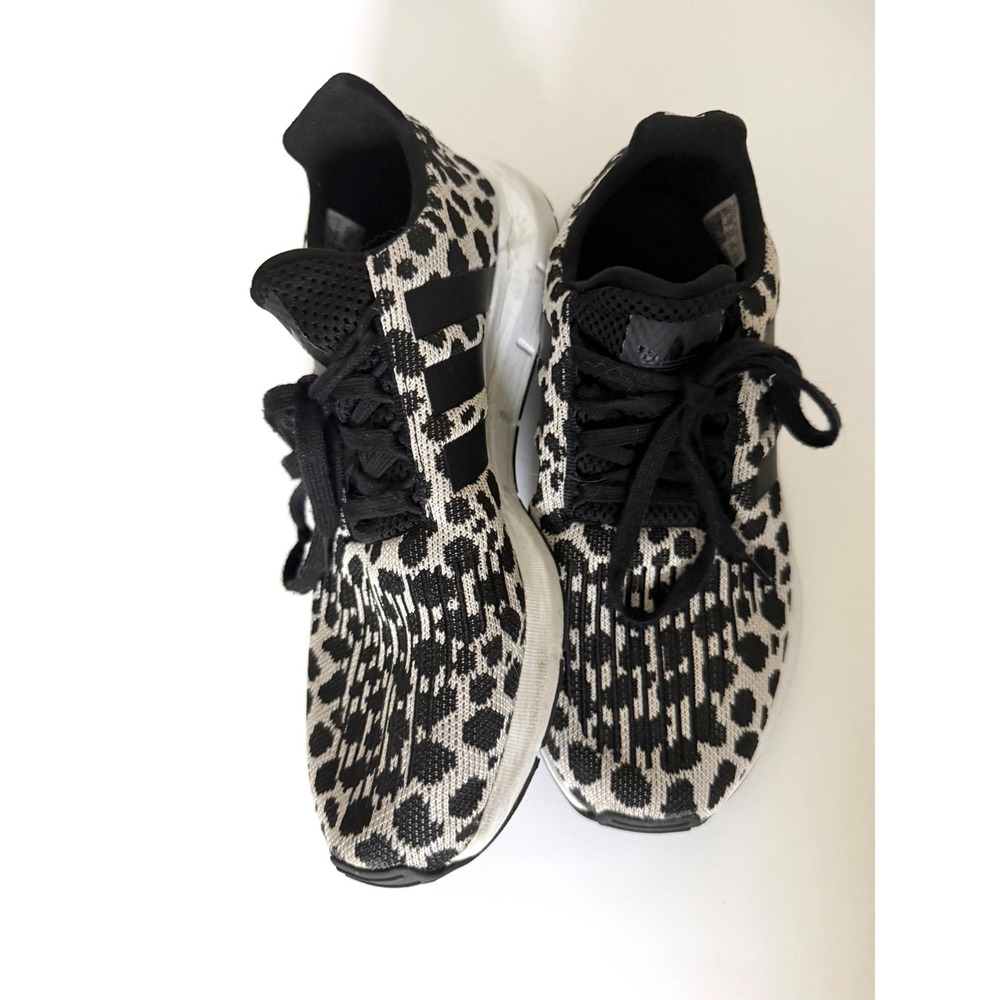 Adidas original swift run 1.0 in black and white leopard print Size 8.5